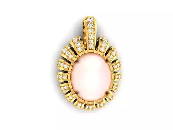 Solitaire Opal Stone Pendants 