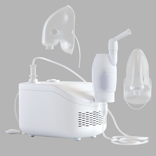Compressor Nebulizer For Child and Adult NEC 101 Omron 3D model