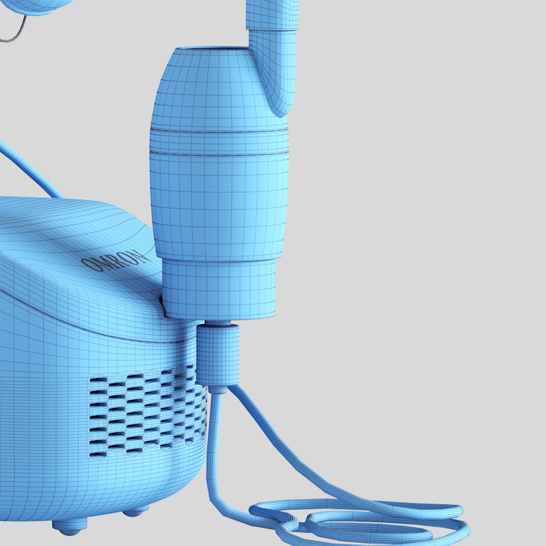 Compressor Nebulizer For Child and Adult NEC 101 Omron 3D model_36