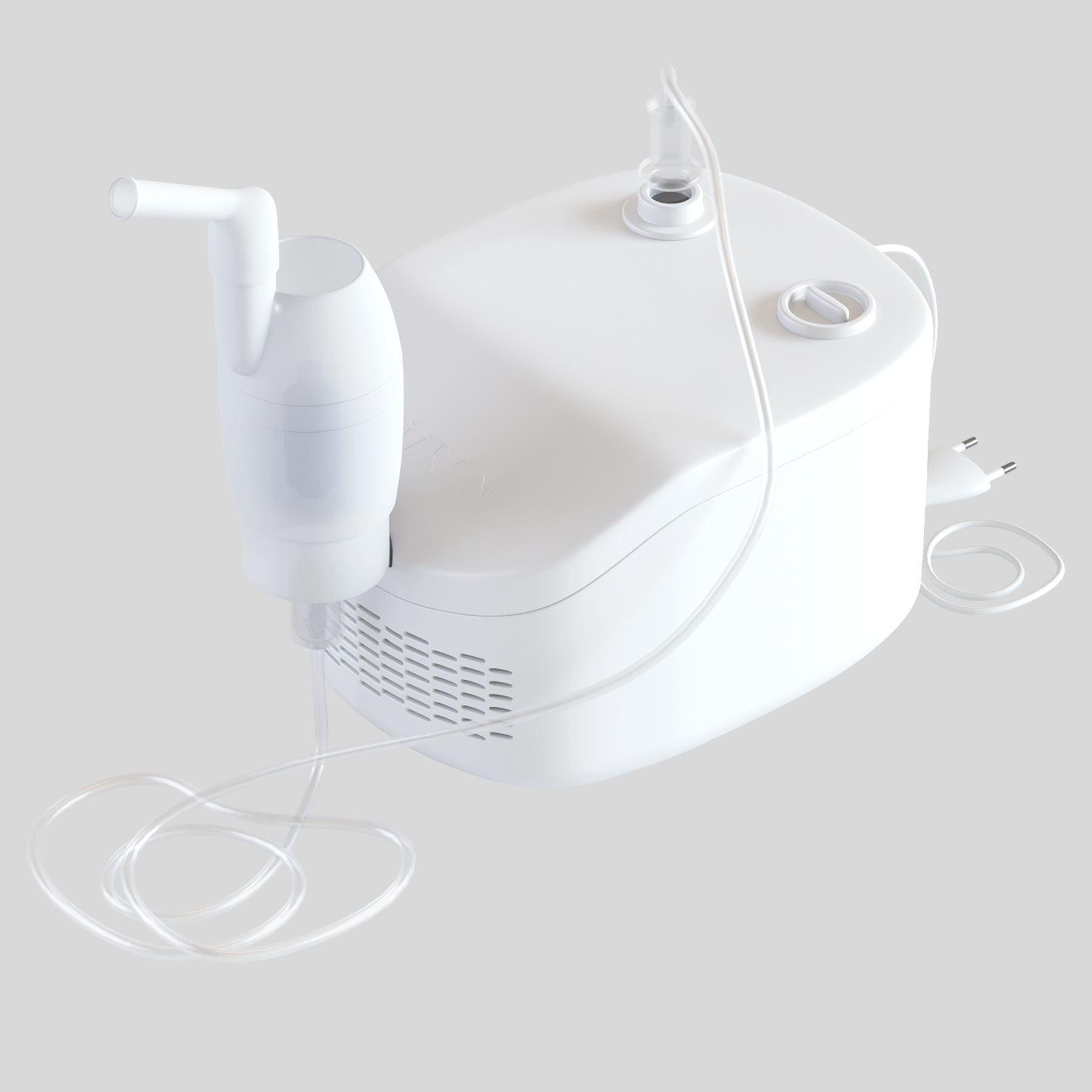 Compressor Nebulizer For Child and Adult NEC 101 Omron 3D model_3