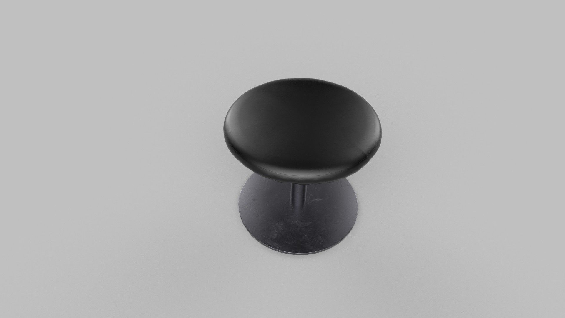 stool Low-poly 3D model_2