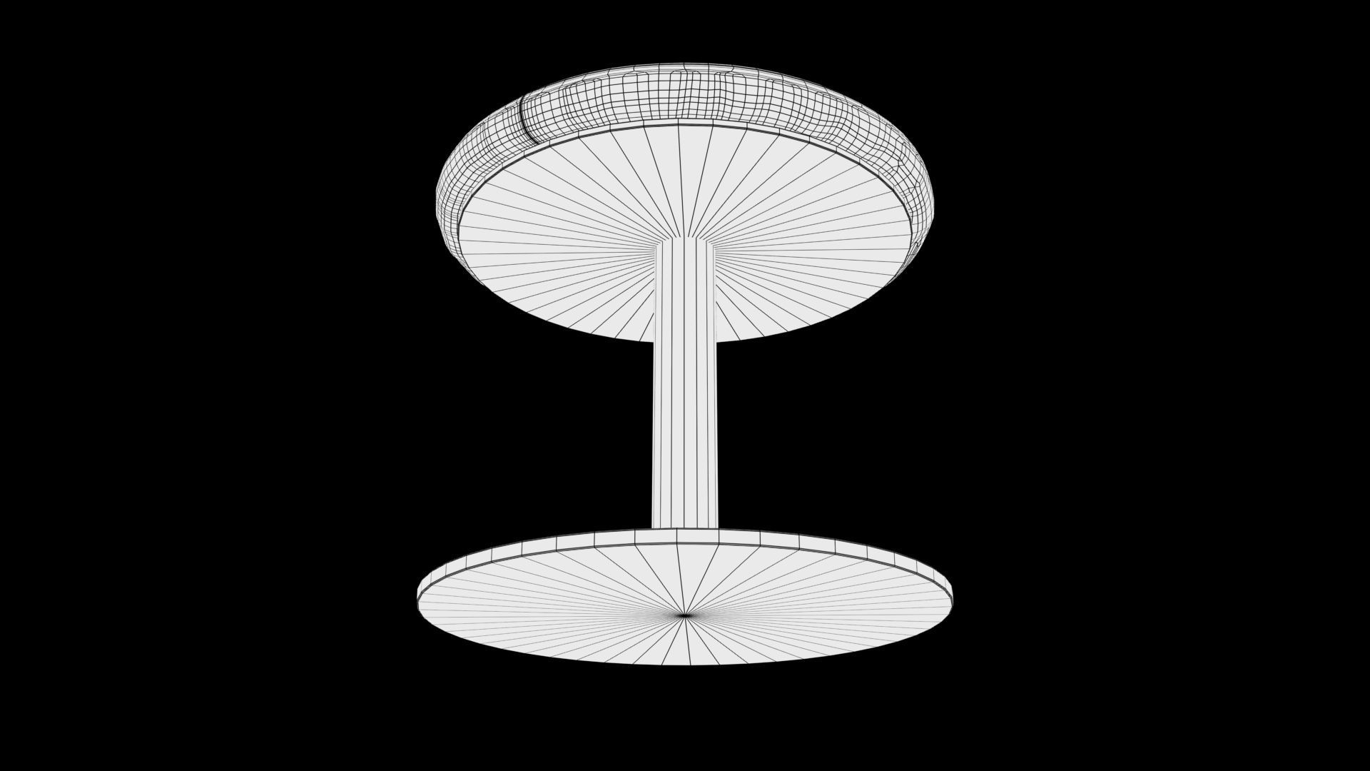 stool Low-poly 3D model_7