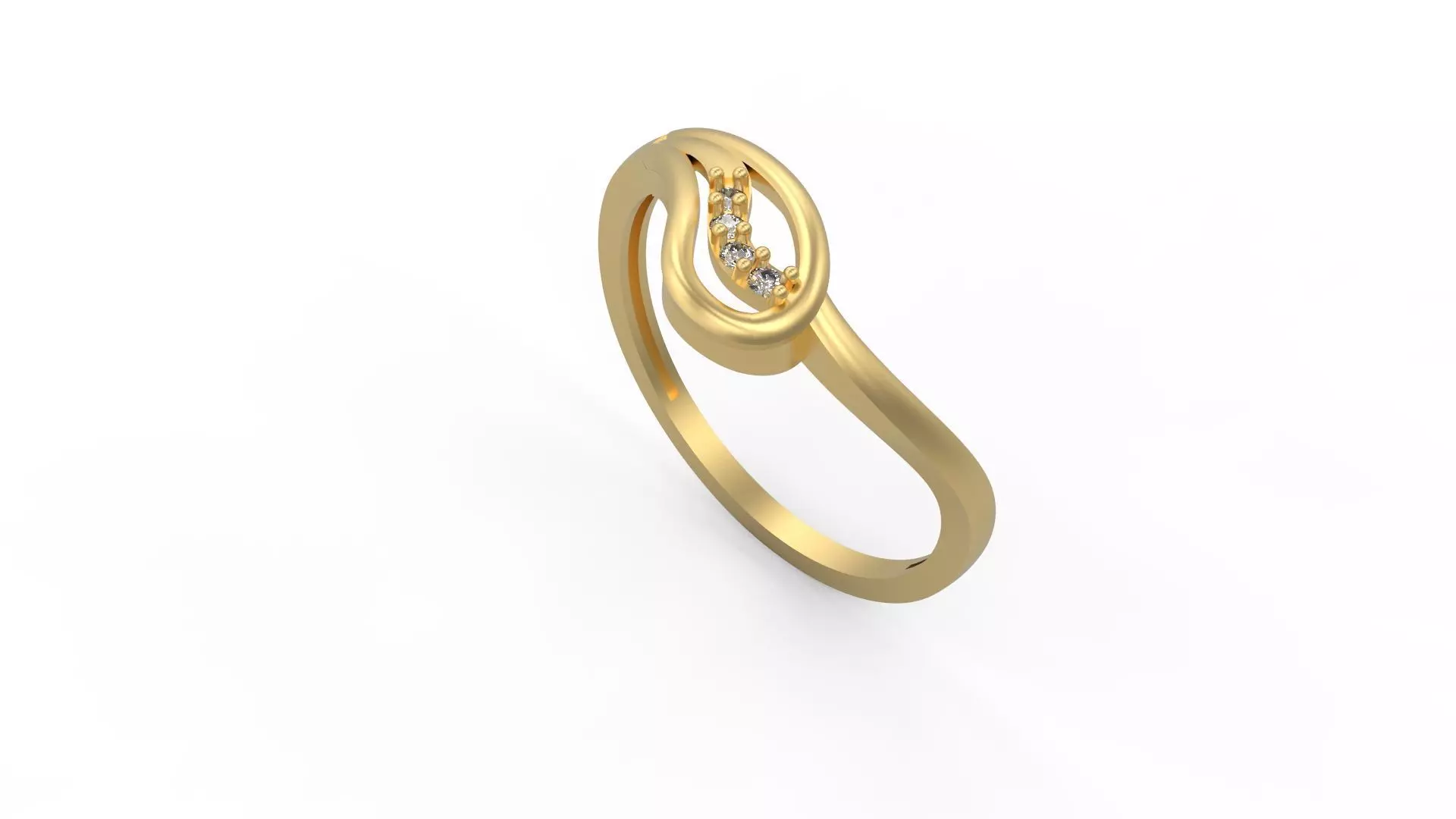 Minimalist Ring 77 3D print model_0