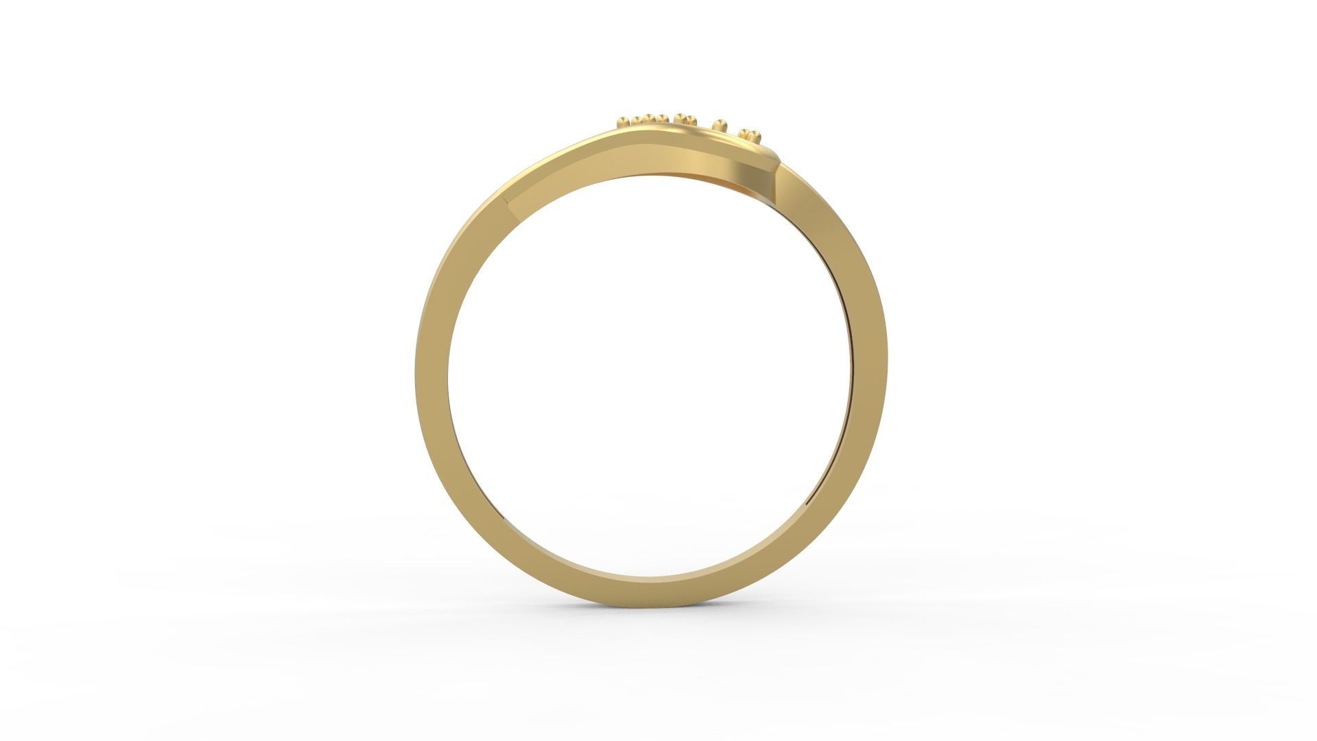 Minimalist Ring 77 3D print model_2