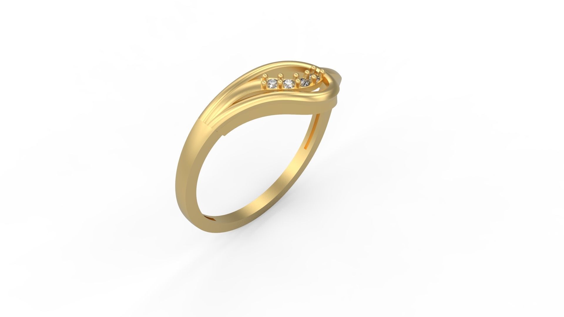 Minimalist Ring 77 3D print model_1