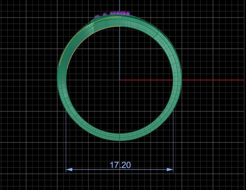Minimalist Ring 77 3D print model_7