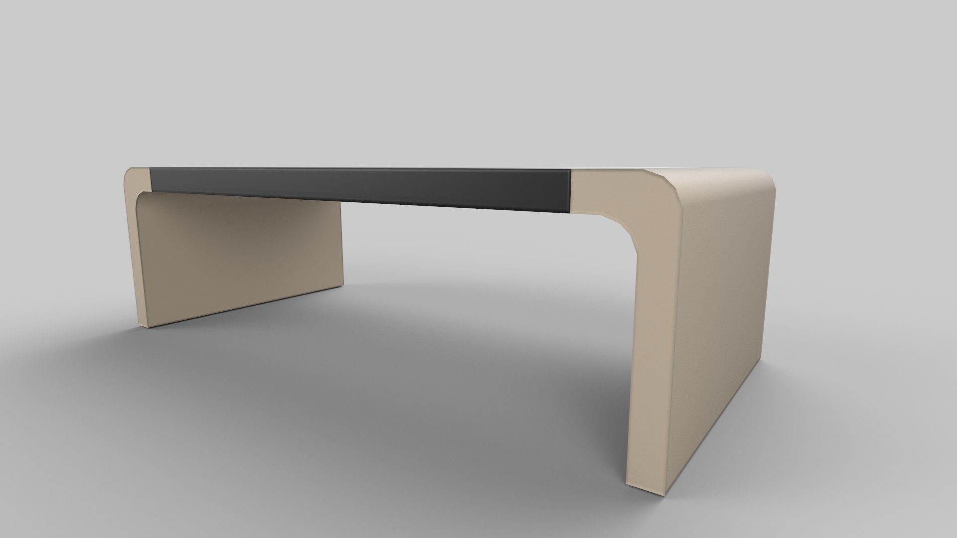 stool chair Low-poly 3D model_3