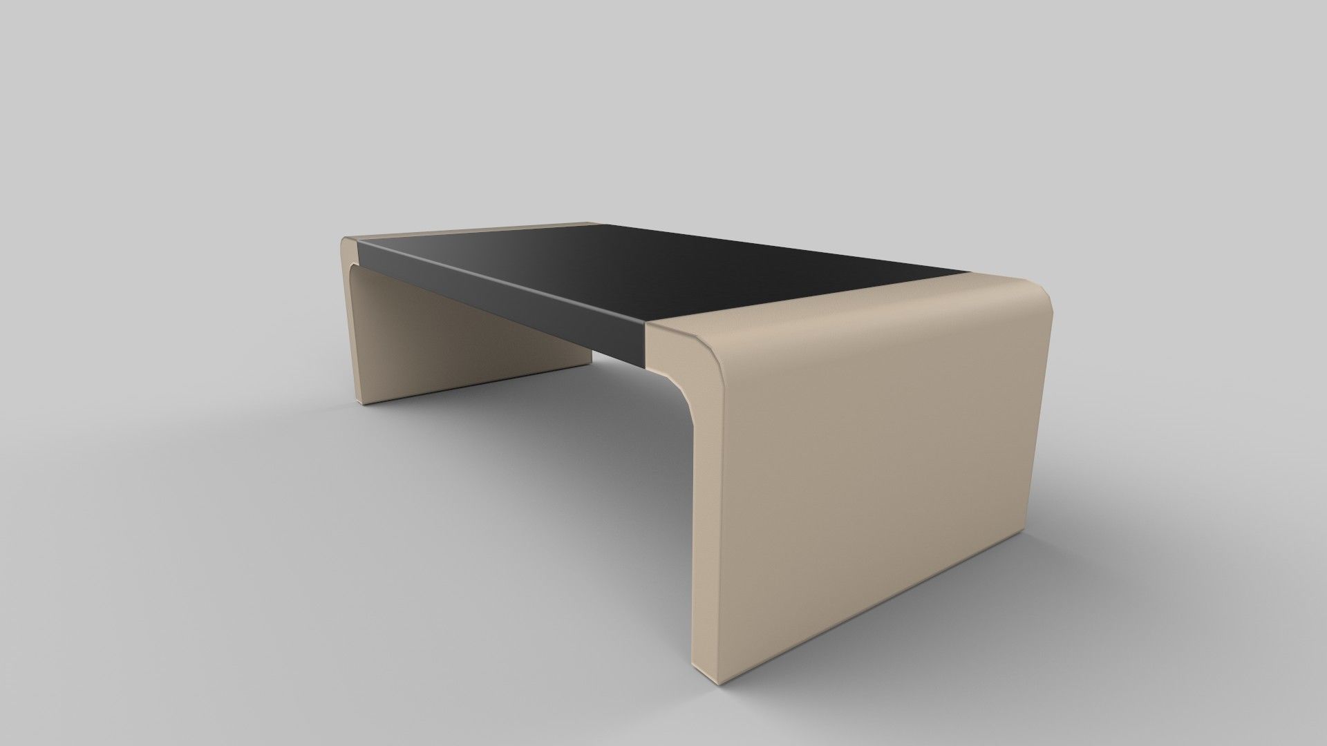 stool chair Low-poly 3D model_2