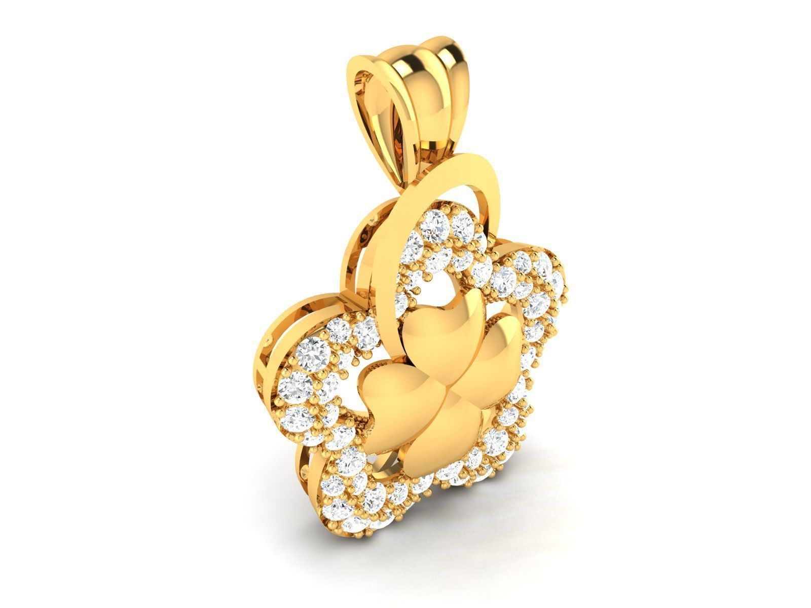 Solitaire Pendants 3D print model_8