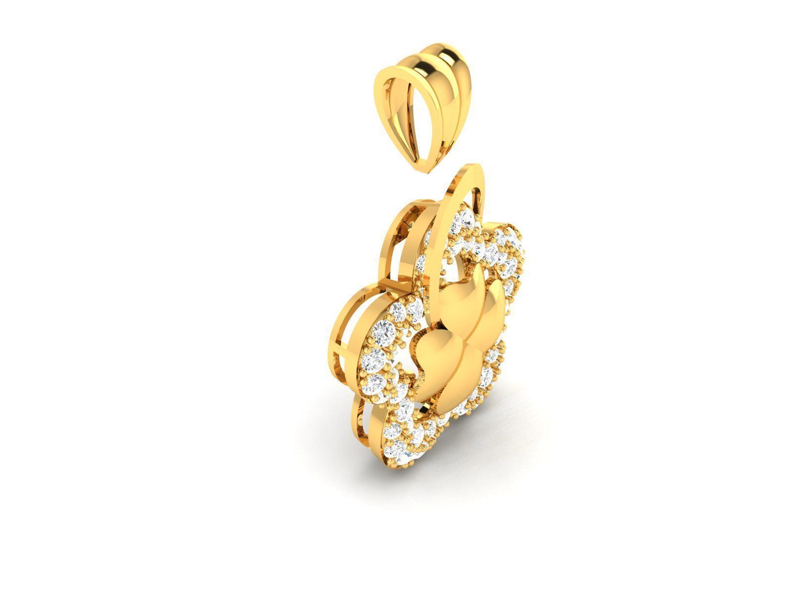 Solitaire Pendants 3D print model_9