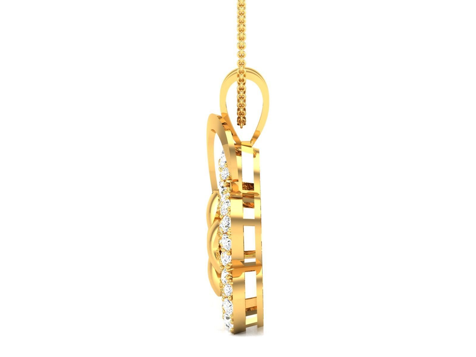 Solitaire Pendants 3D print model_6