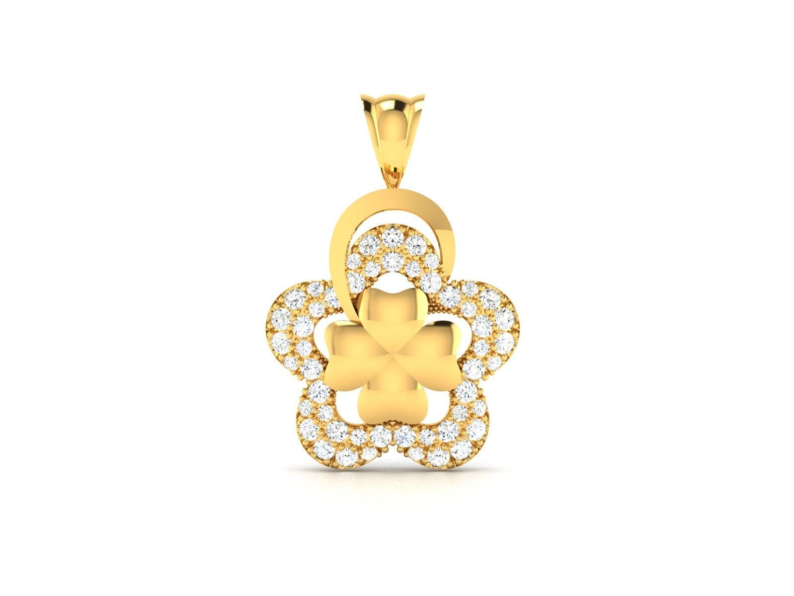 Solitaire Pendants 3D print model_12