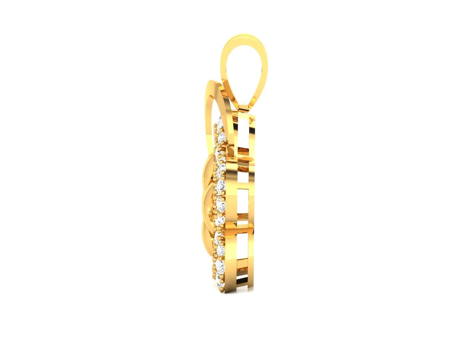 Solitaire Pendants 3D print model_4