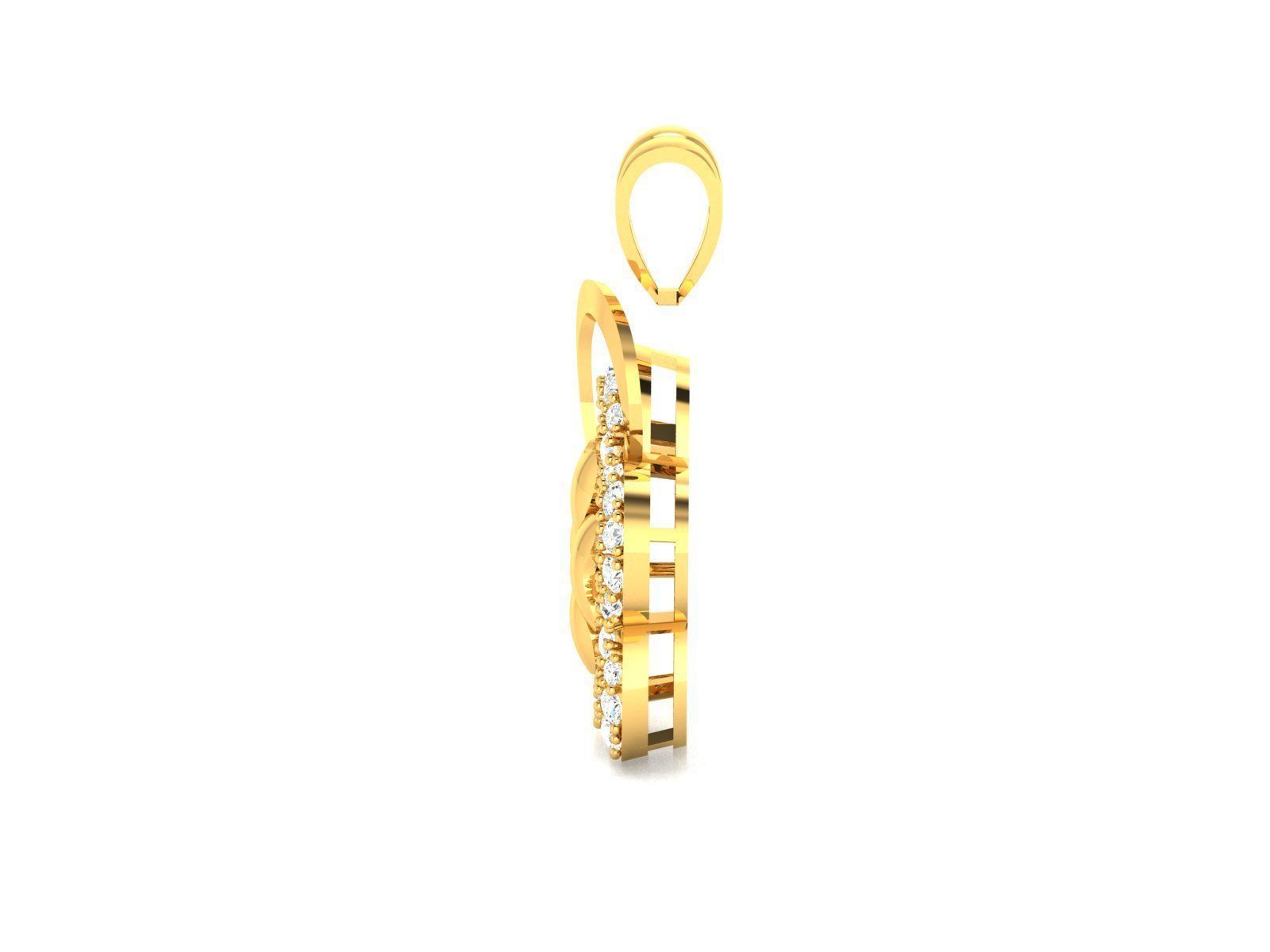 Solitaire Pendants 3D print model_13