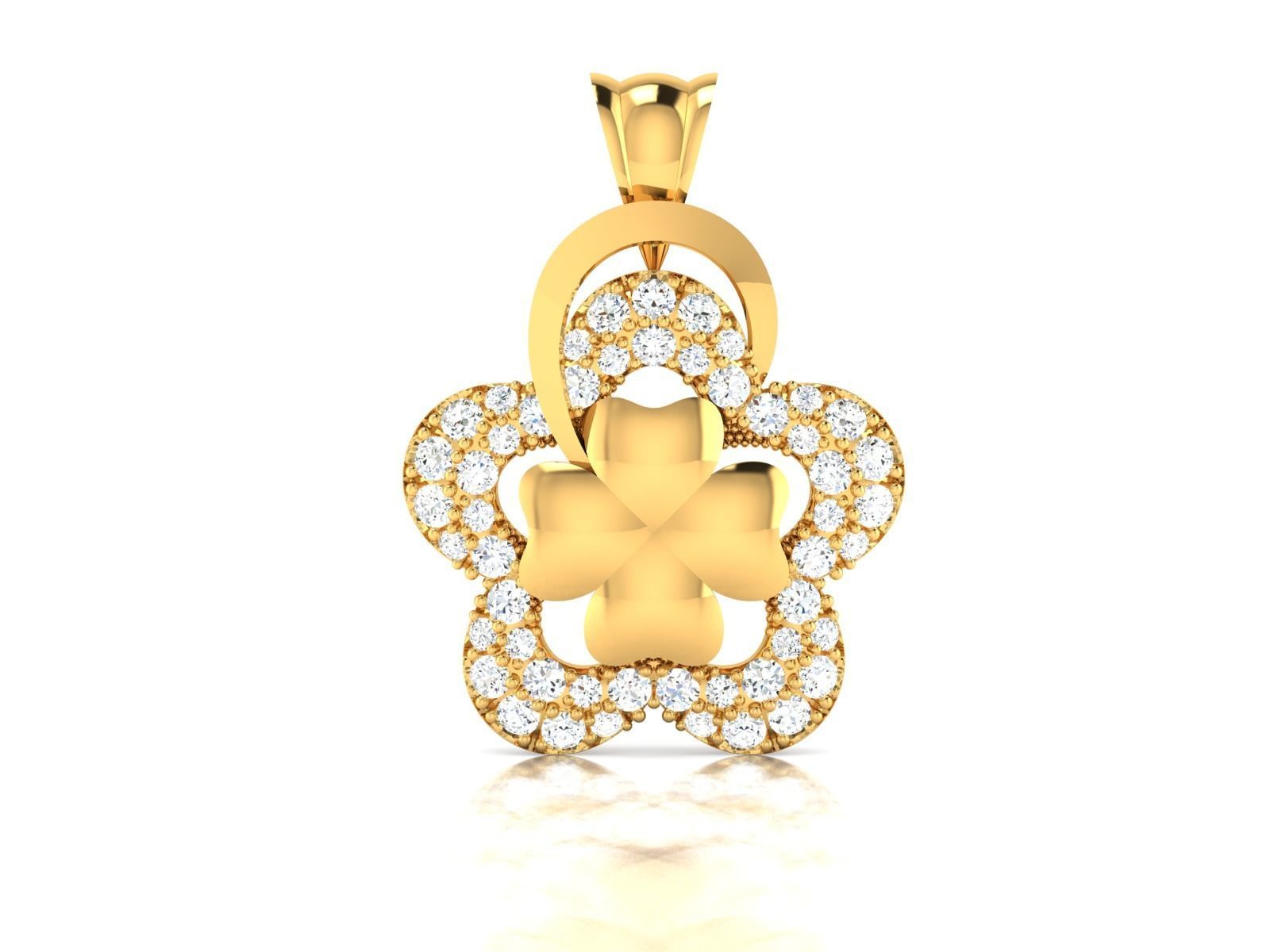 Solitaire Pendants 3D print model_1