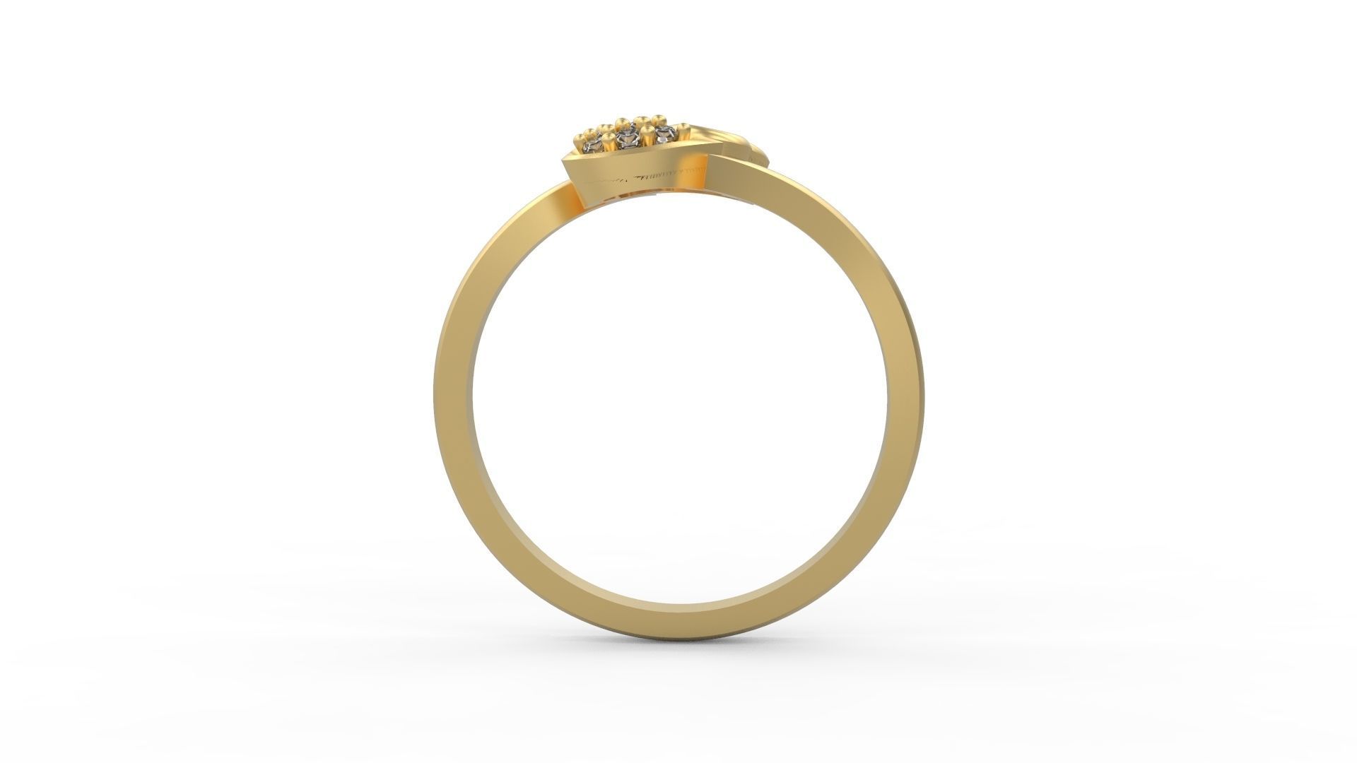 Minimalist Ring 79 3D print model_2