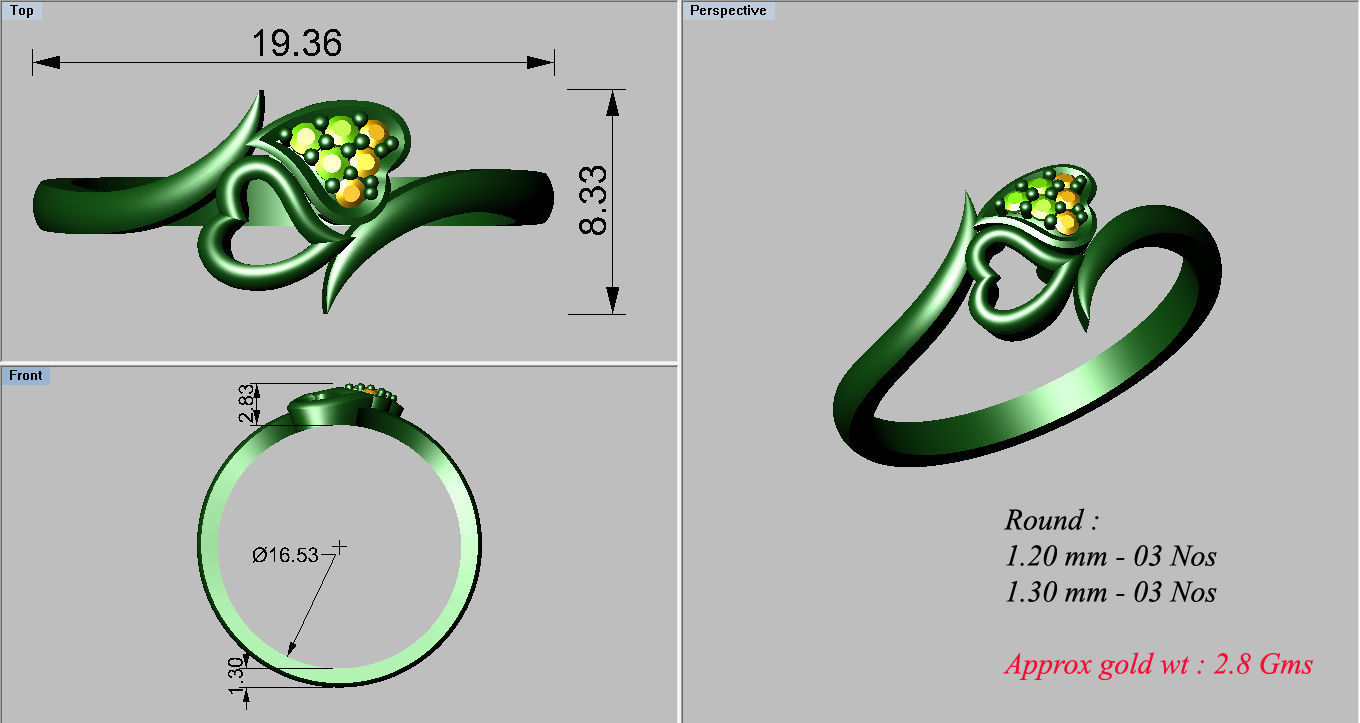 Minimalist Ring 79 3D print model_5