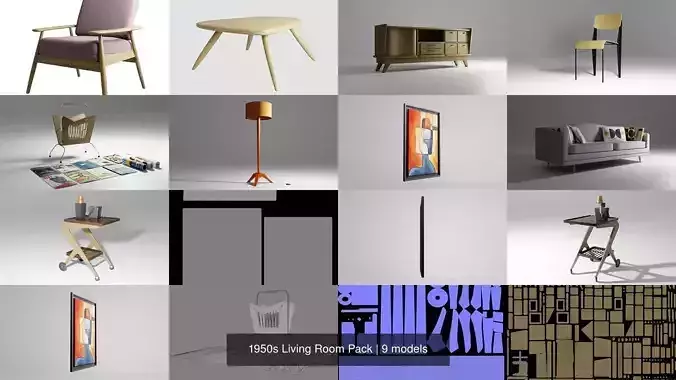 1950s Living Room Pack