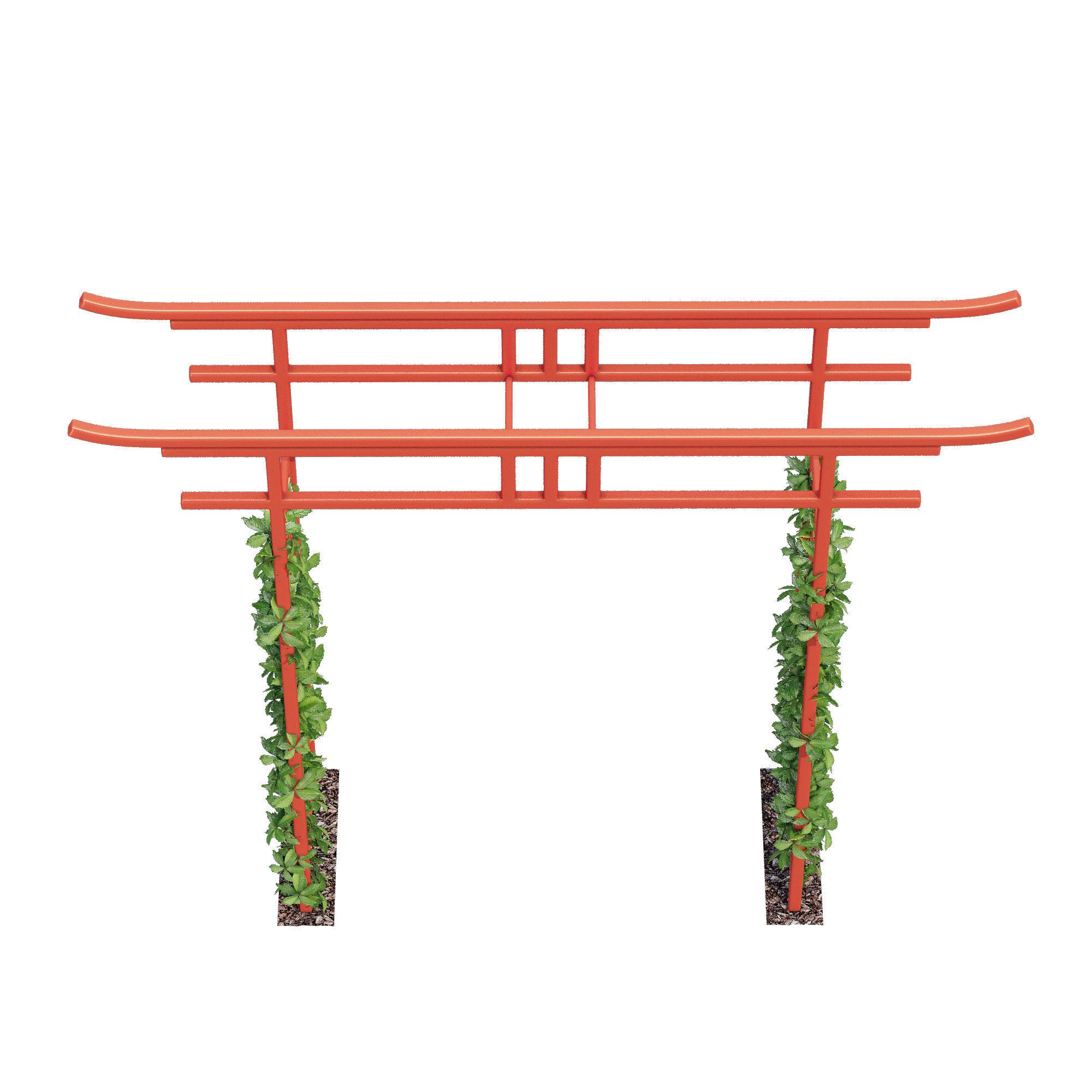 Torii japanese gate 3D model_5
