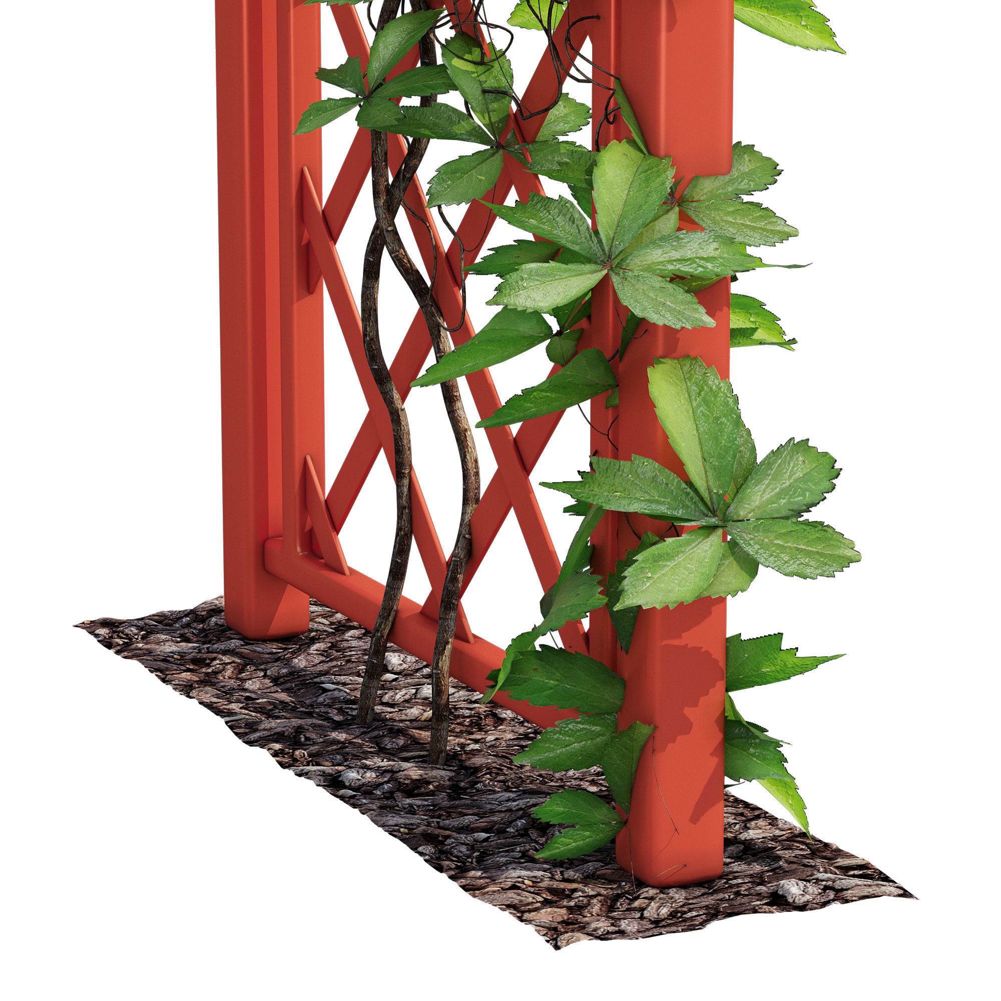 Torii japanese gate 3D model_6