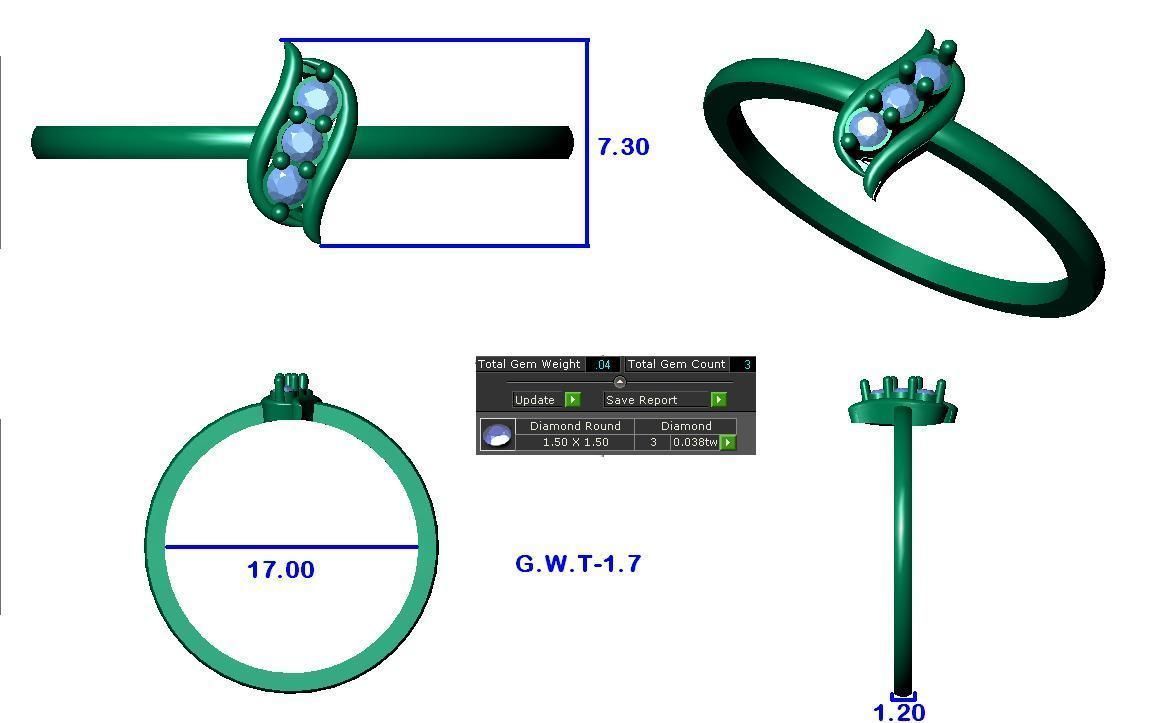 Minimalist Ring 91 3D print model_5