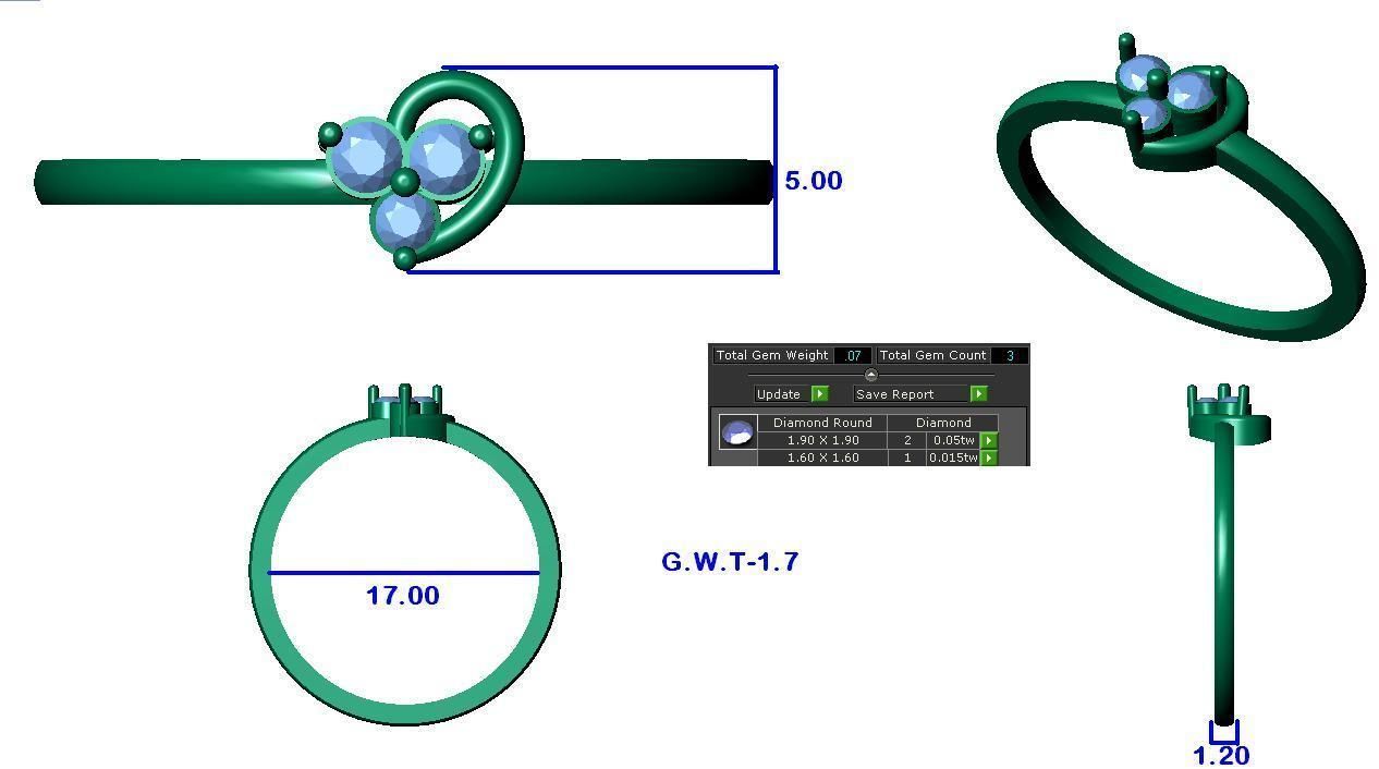 Minimalist Ring 96 3D print model_5