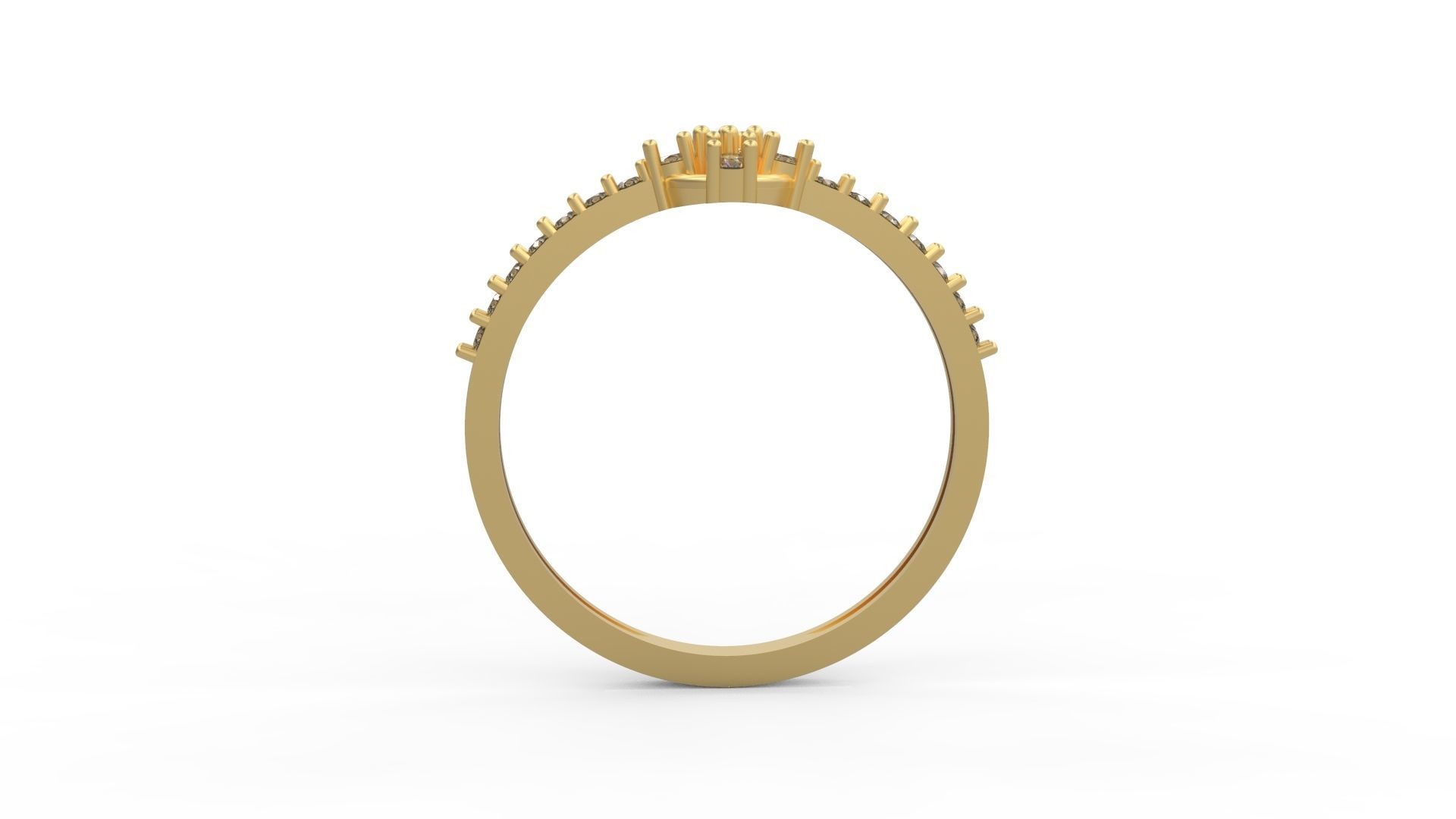 Minimalist Ring 100 3D print model_2