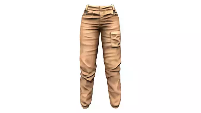 Elastic Bottom Cargo Pants