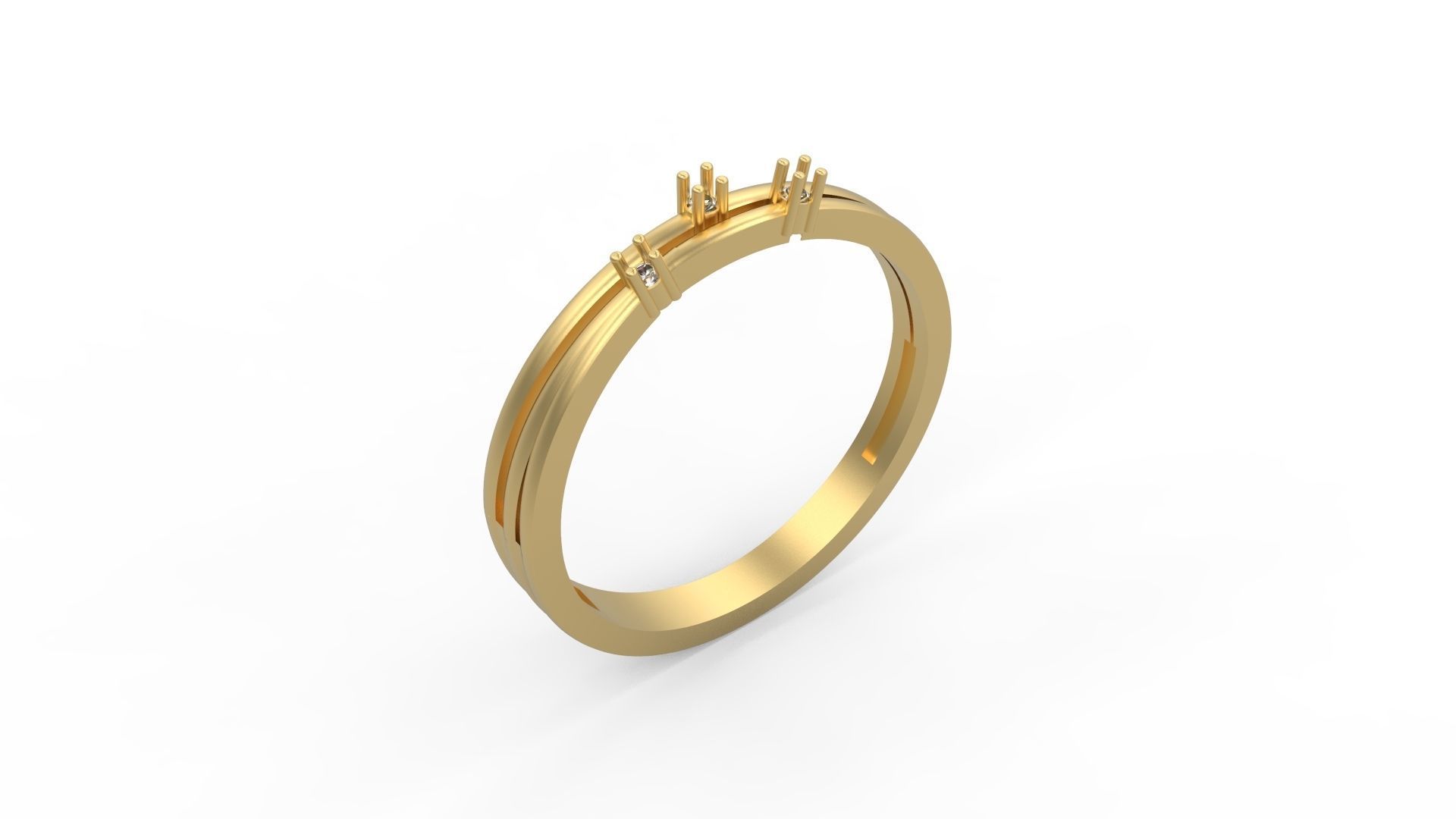 Minimalist Ring 10 3D print model_1