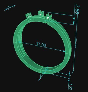 Minimalist Ring 10 3D print model_8