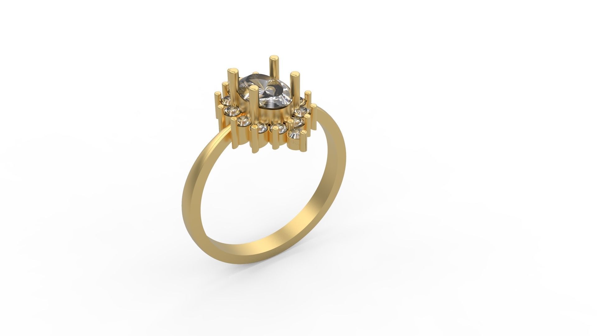 Minimalist Ring 11 3D print model_1