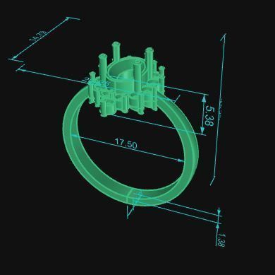 Minimalist Ring 11 3D print model_8