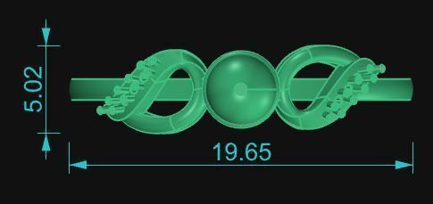 Minimalist Pearl Ring 12 3D print model_5