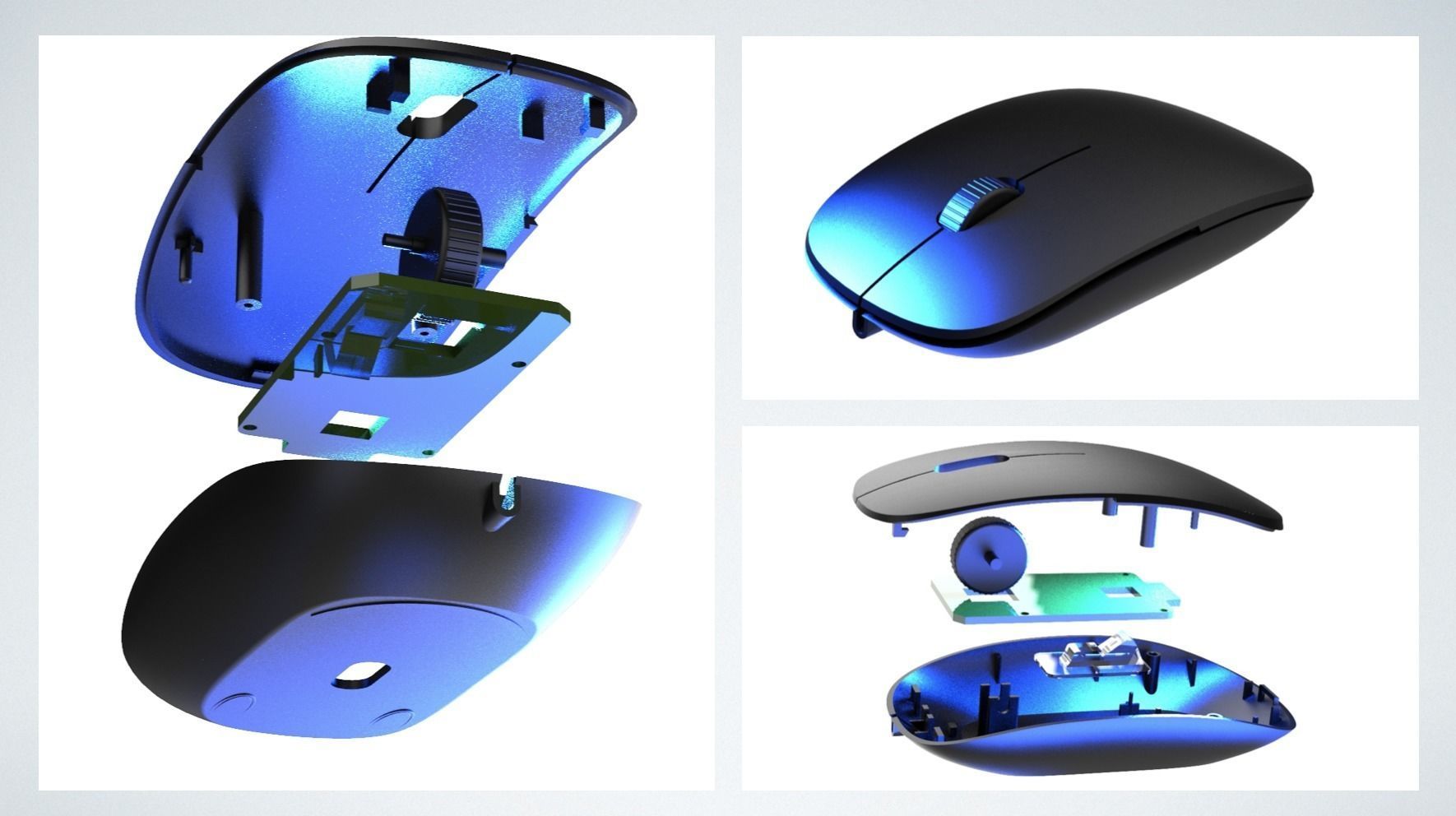 original optical mouse functional 3D print model_5