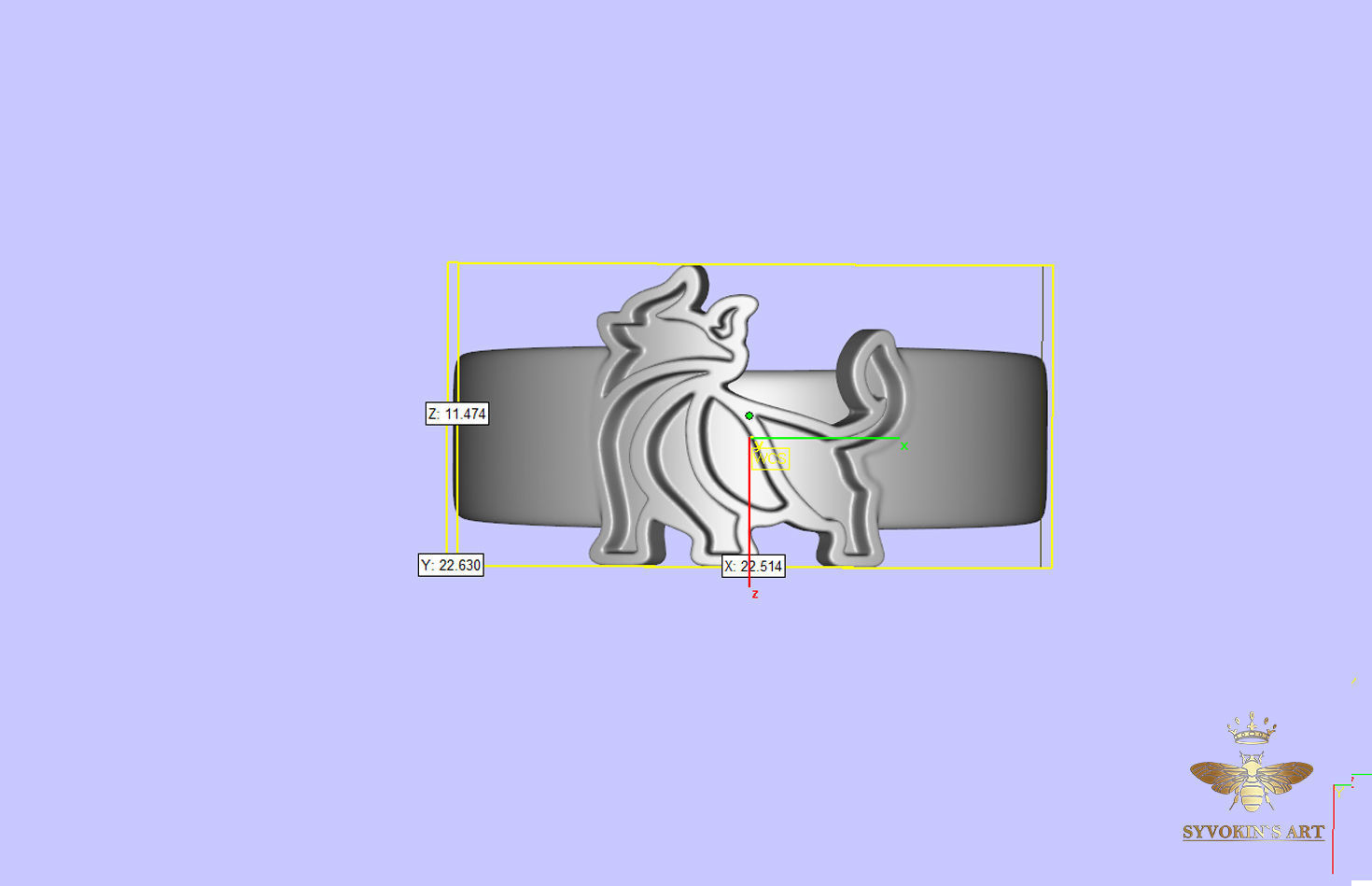 Enamel bull ring 3d printable model 3D print model_4