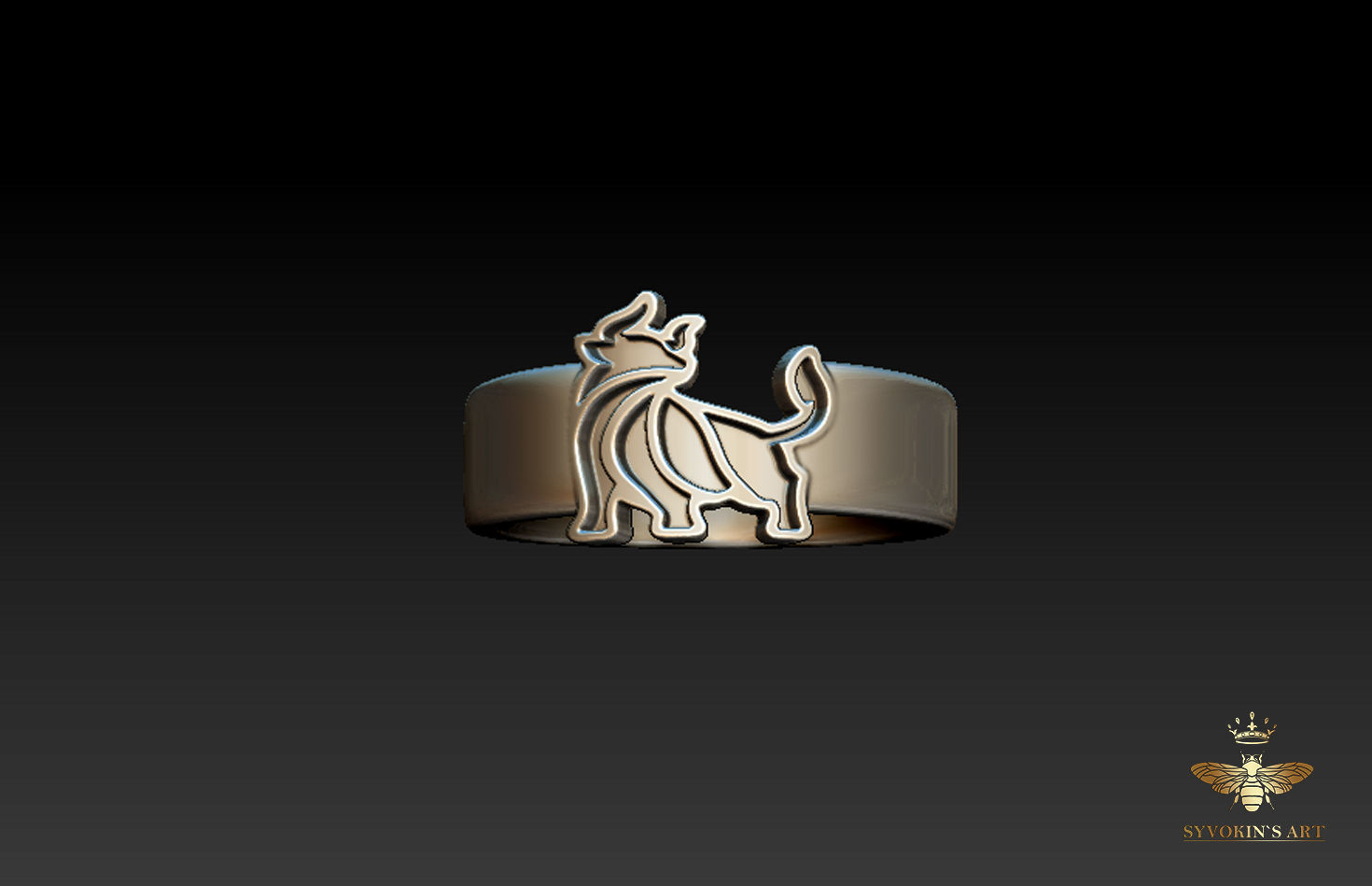Enamel bull ring 3d printable model 3D print model_1