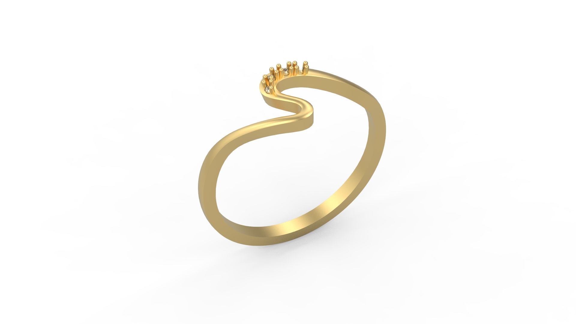 Minimalist Ring 16 3D print model_1