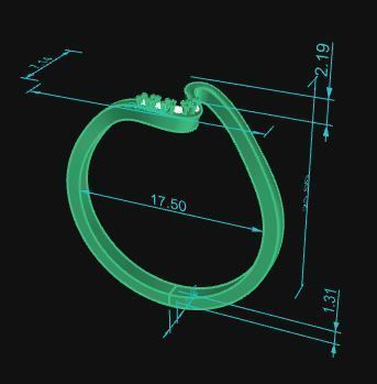 Minimalist Ring 16 3D print model_7