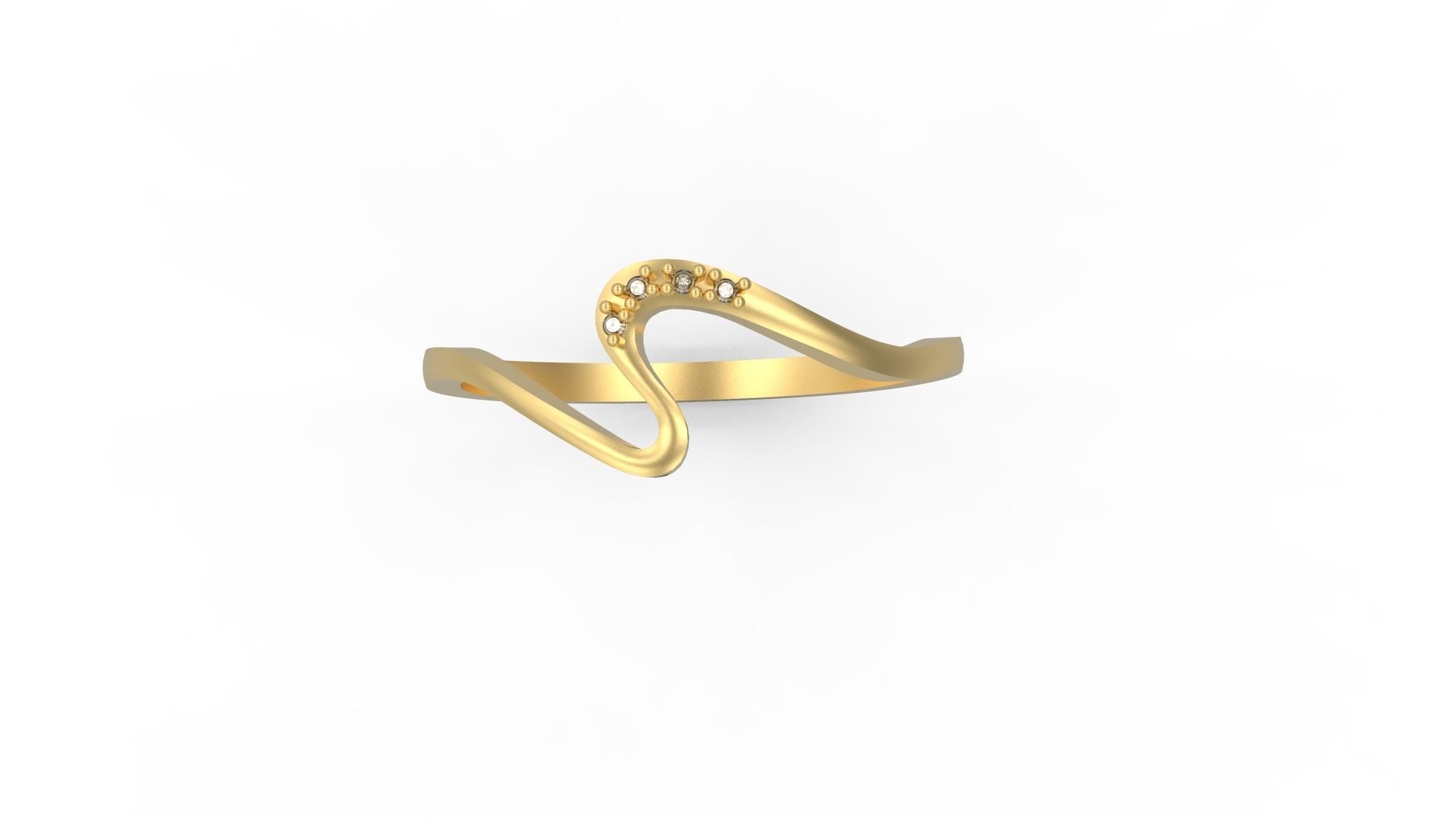 Minimalist Ring 16 3D print model_2