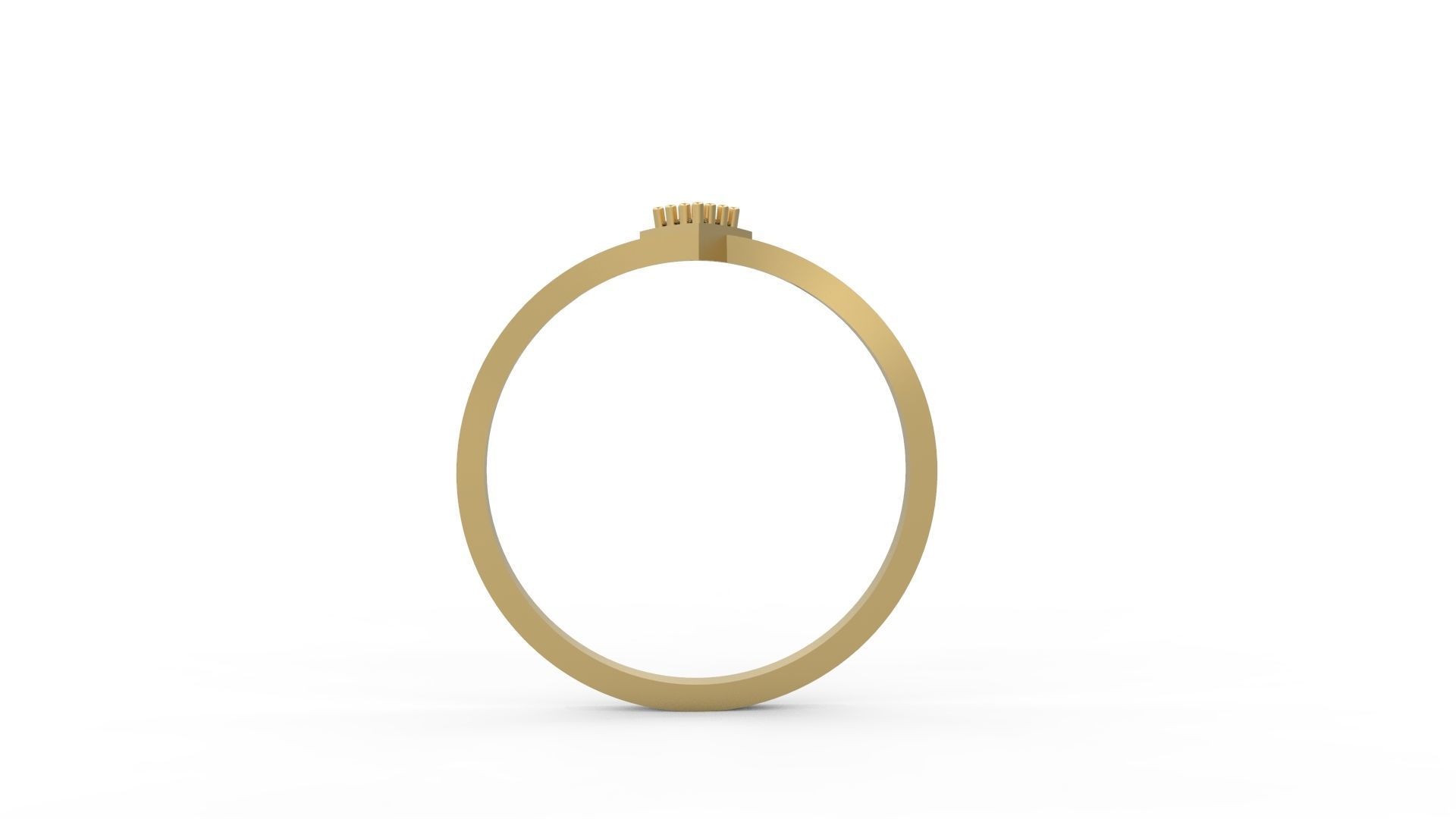 Minimalist Ring 17 3D print model_2