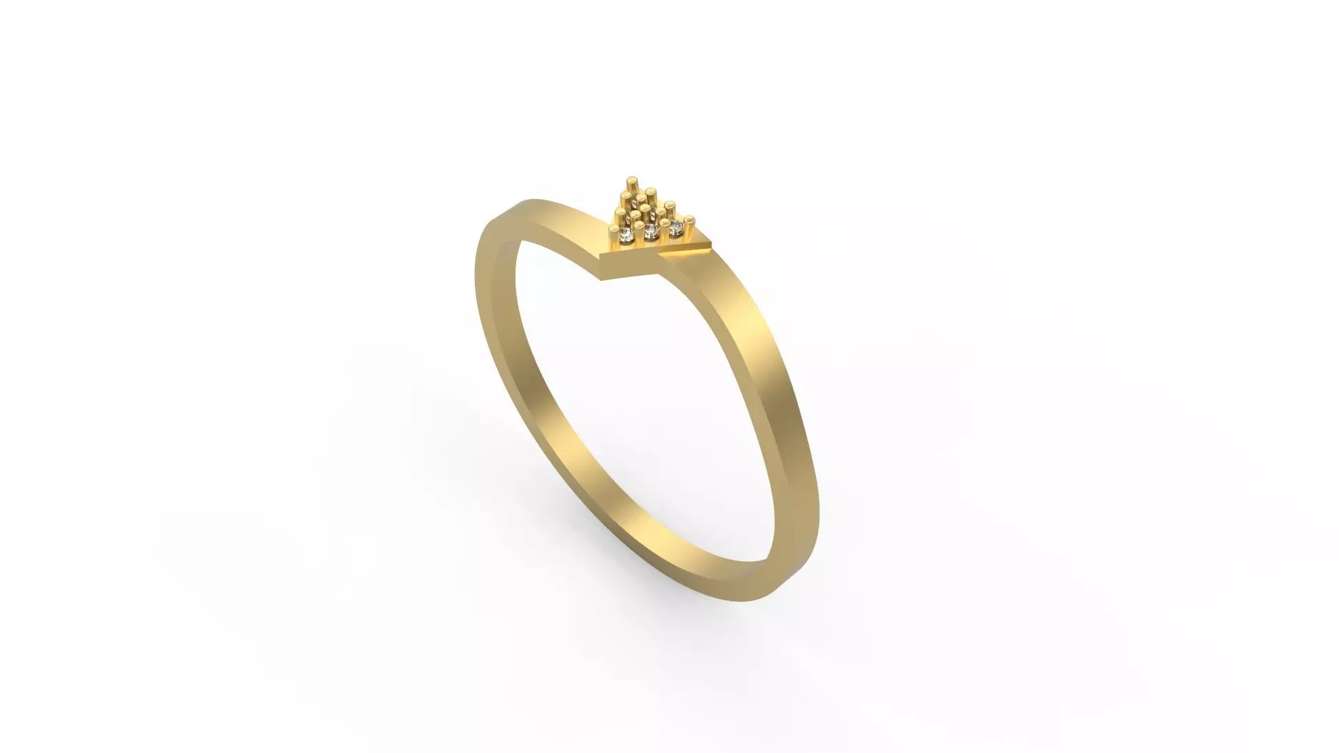 Minimalist Ring 17 3D print model_0