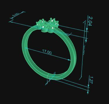 Minimalist Ring 19 3D print model_8