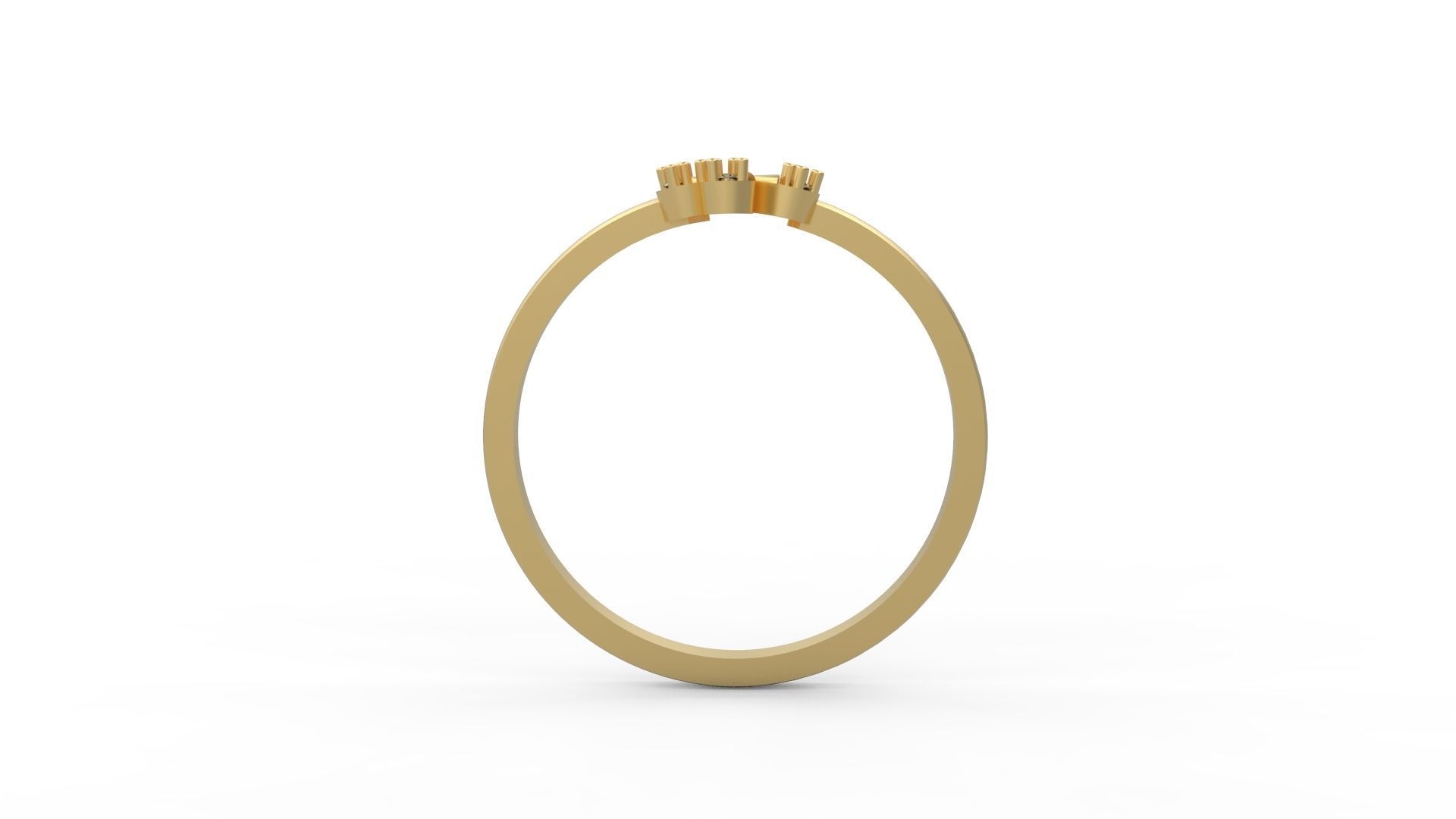 Minimalist Ring 19 3D print model_2