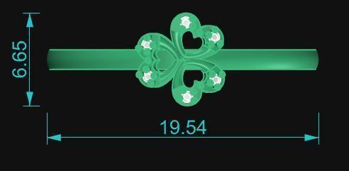 Minimalist Ring 19 3D print model_5