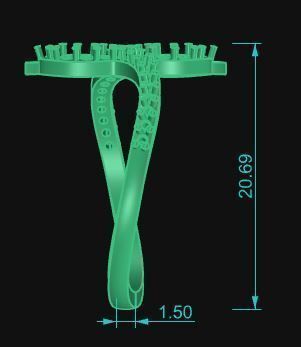Minimalist Ring 21 3D print model_6