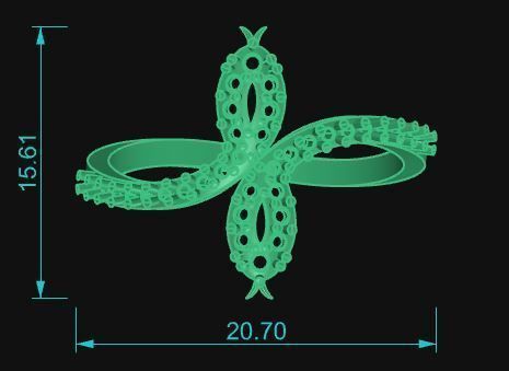 Minimalist Ring 21 3D print model_5