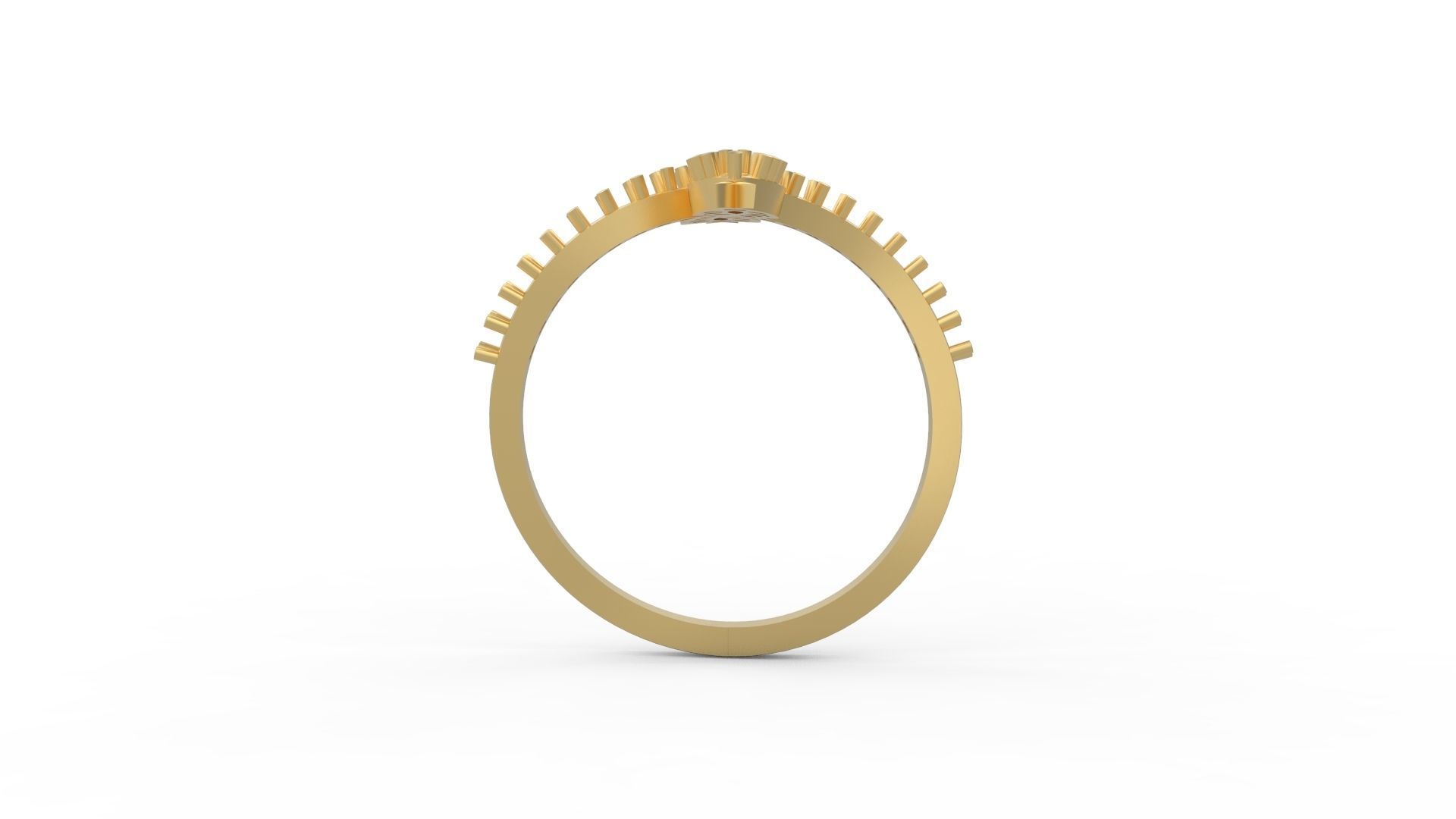 Minimalist Ring 21 3D print model_2