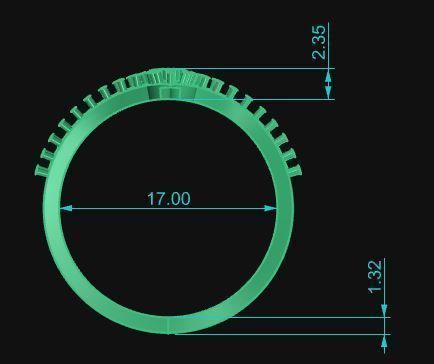 Minimalist Ring 21 3D print model_8
