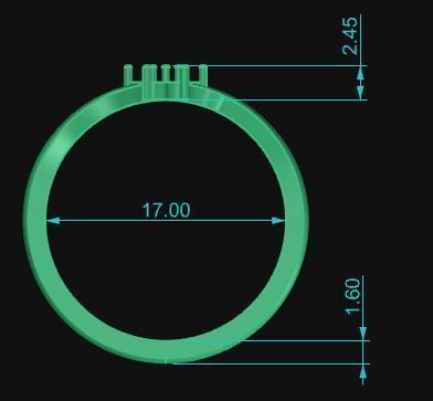 Minimalist Ring 23 3D print model_6