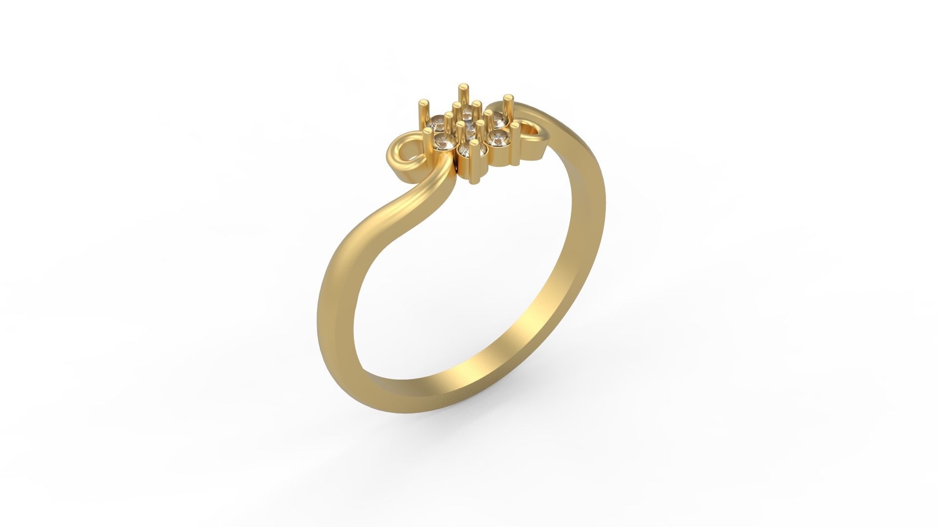 Minimalist Ring 23 3D print model_1
